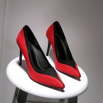 포투 배색절개 하이힐