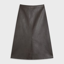 미쏘 여성용 레더 롱 A라인 스커트