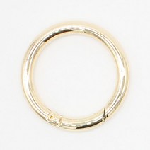 동대문단추왕 컬러 원터치 오픈형 오링 25mm, 골드, 2개