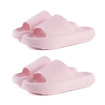 씨티라이프 말랑말랑 컬러 쿠션 실내 슬리퍼 4cm 2p