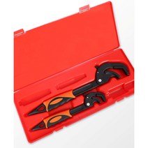 Dr리빙스토어 다용도 다기능 고탄소강 단조 와이드 오픈형 만능 라쳇 논슬립 그립 렌치 스패너 소형 + 대형 세트, 1세트