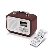 캔스톤 휴대용 엔틱 오디오 5.0 블루투스 스피커, W15, 브라운
