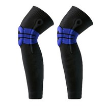 마켓에이 무릎실리콘 스프링 다리보호대 블랙, 2개