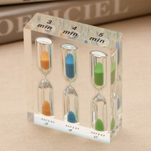 3가지 시간 모래시계 3~5분 2p, 혼합색상