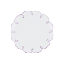 코지테이블 레트로 라인 플라워 접시, 라일락, 1개