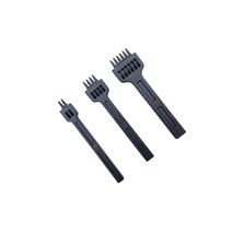 갈색가죽 가죽공예 오울 그리프 펀칭형 2/4/6날 5mm 세트, 1세트