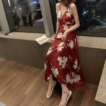 제이은 플라워 비치 롱 원피스