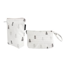 코니아일랜드 휴대용 기저귀 매트 + 파우치 세트, 모던숲