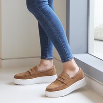 슈벨 올즈 통굽 키높이 페니 슬립온