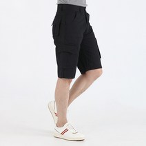 남성용 워싱 절개 카고 반바지 COXB04