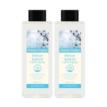 더허브샵 디퓨저 리필오일 2p, 다우니코튼, 2개, 200ml