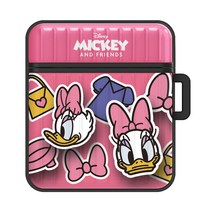 디즈니 스티커 아머 캐리어 에어팟 1 / 2세대 케이스, 데이지 덕