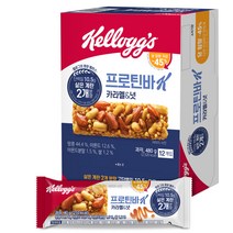 켈로그 프로틴바K 카라멜 & 넛 12p, 480g, 1개