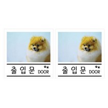 쁘띠팬시 펫 사인 F35110, 2개, 출입문 강아지