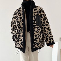 슈가펀 여성용 포오레 레오파드 덤블 집업
