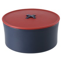 알럽홉 단추 원형 바늘쌈지, 블루, 1개