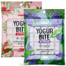 원더푸드 반려동물 요거 바이트 간식, 크랜베리, 블루베리, 1세트