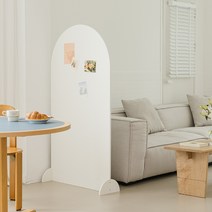 우드레이 베르 아치형 라운드 가림막 파티션 1500mm, 화이트