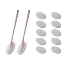 GUNU 이지클린 다용도 세척브러쉬 바디 2p + 리필 10p 세트, 핑크, 1SET_KOR