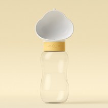 아티펫 반려동물 심플 휴대용 식수 물병, 화이트(L), 1개