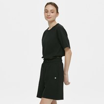 뮬라웨어 여성용 코튼 크롭 숏 슬리브 MWSCTS152