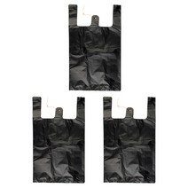 애니돌 손잡이 마트 비닐봉투 검정, 27L, 300개