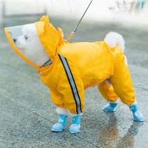 와다다샵 강아지 마우스 레인코트, 옐로우