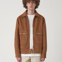 씨오큐 남성용 400 MINIMAL SUEDE ZIPPER JACKET