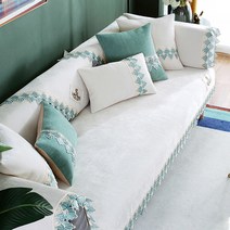 마켓에이 고급 셔닐 레이스 패브릭 쇼파패드