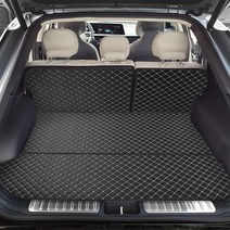 EV6 전용 차박매트 퀼팅 트렁크매트 카매트 풀셋트, BLACK