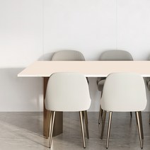 어나더 양면 가죽 방수 사각 식탁보, 75 x 140 cm, 아이보리 + 브라운