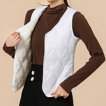 안다로미 여성용 데이올리 겨울 털조끼
