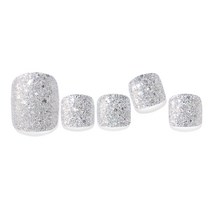 엣지유 샵젤 붙이는 젤페디, 실버 플래시, 1세트