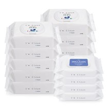 아임클린 저자극 비데 물티슈 캡형 46p x 10개 + 휴대용 캡형 20p x 4개 세트, 1세트