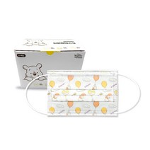 디즈니 푸 어린이 일회용 마스크 소형, 1개, 30개입