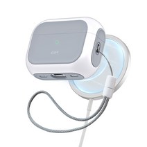 ESR 에어팟 프로 / 프로 2 할로락 맥세이프 클래식 케이스, 화이트, EC283
