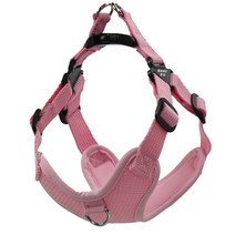 이지워크 X형 패턴 앞섬방지 하네스, 연핑크