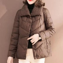 셀레네 여성용 캐주얼 뉴 카라 패딩 자켓