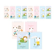 아이비스 상철수첩 FR11791 4종 x 5p 세트, 프랭키우크렐레, 프랭키팝콘, 프랭키낚시, 프랭키우산, 1세트