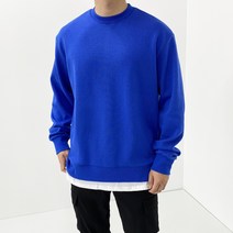 데일트 남성용 오버핏 레이어드 맨투맨 티셔츠