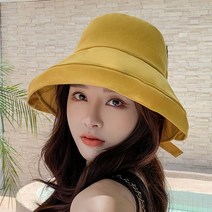 잘츠 리본 와이어 와이드 버킷햇
