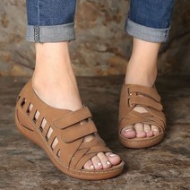 charis 여성용 베이직 스트랩 편안한 쿠션 샌들