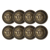 코트 가디건 단추 메이슨 2 21mm, 엔틱골드, 8개