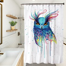 마켓에이 유니크 에니멀픽쳐 샤워커튼 YL007 180 x 200 cm, 1개, 멀티(혼합)컬러