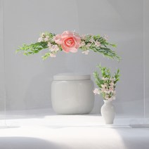 그리움 한가득 납골당리스 + 부착식화병, 핑크(화병)