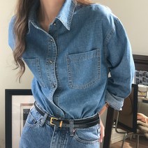 메이드제이 여성용 브로드 데님 셔츠 SH9737
