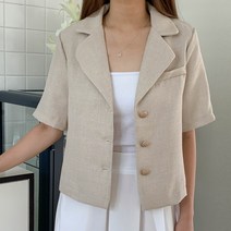 여성용 연피뎁 반팔 자켓 cpjk4130c26