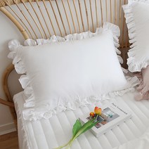 린튼 부드러운 마카롱 프릴 베개커버 2p