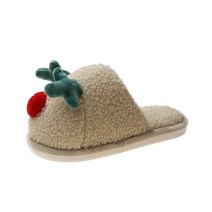 여성용 루돌프 사슴코 크리스마스 슬리퍼 2cm O_SL3