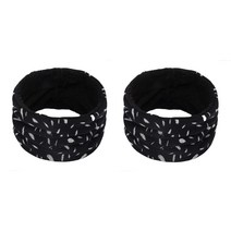 나야스타일 엘마베 방한 넥워머 2p 세트 DJMC-26-1T, 깃털 블랙